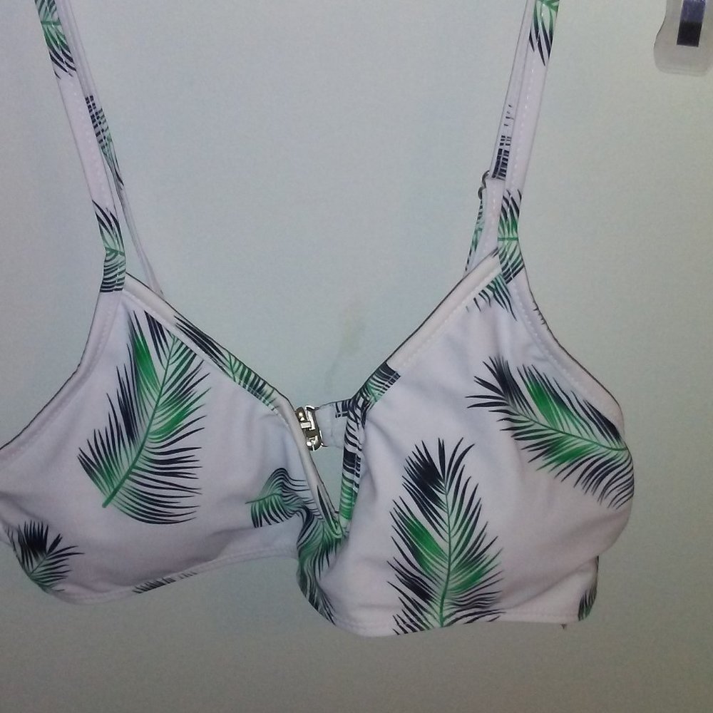 Palm Leaf Swim Top